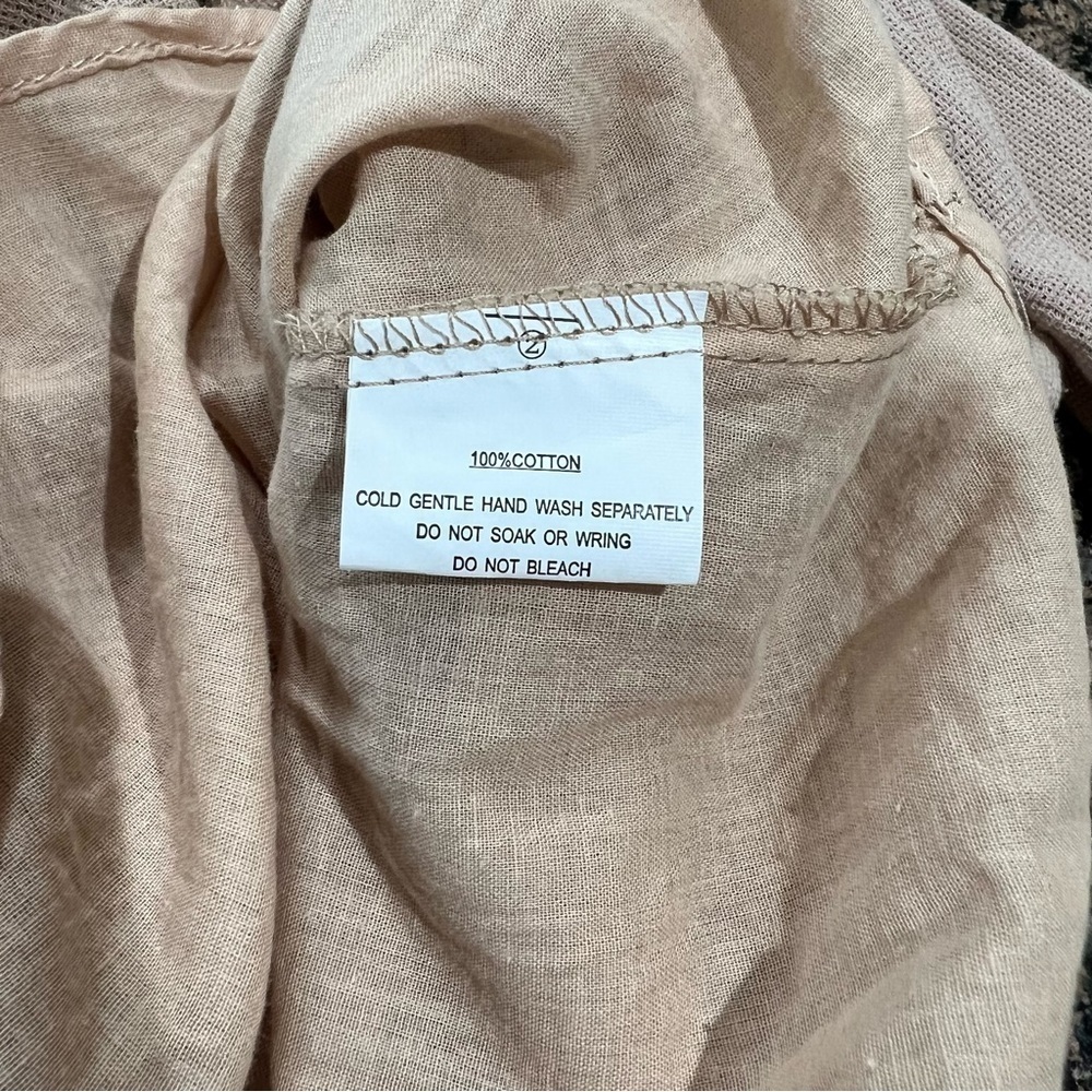 Indikah {Angel Biba} Khaki Color Ruffle Boho Dress Size XS - Picture 7 of 14